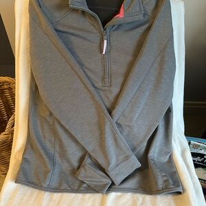Vineyard Vines Charcoal Quarter-Zip Sweatshirt